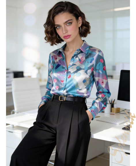 Блузка из искусственного шелка