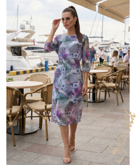 Платье из натурального шелка