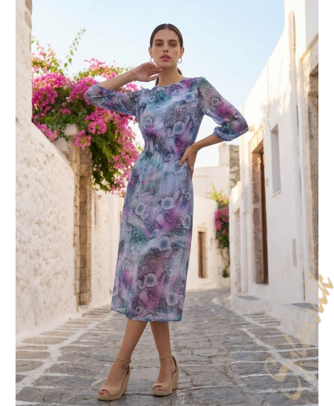 Платье из натурального шелка