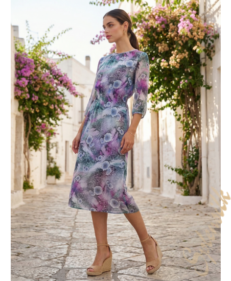 Платье из натурального шелка