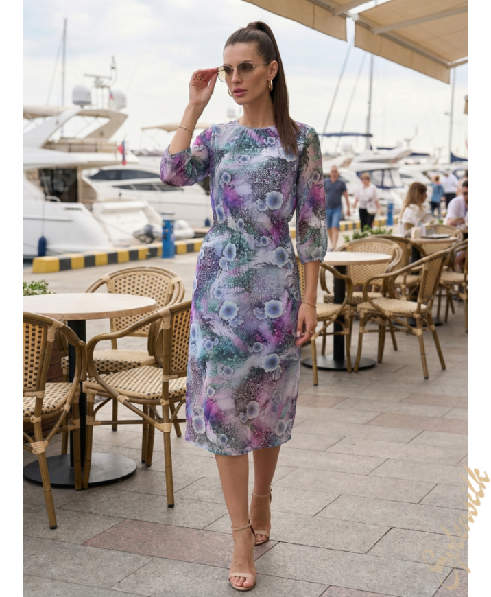 Платье из натурального шелка