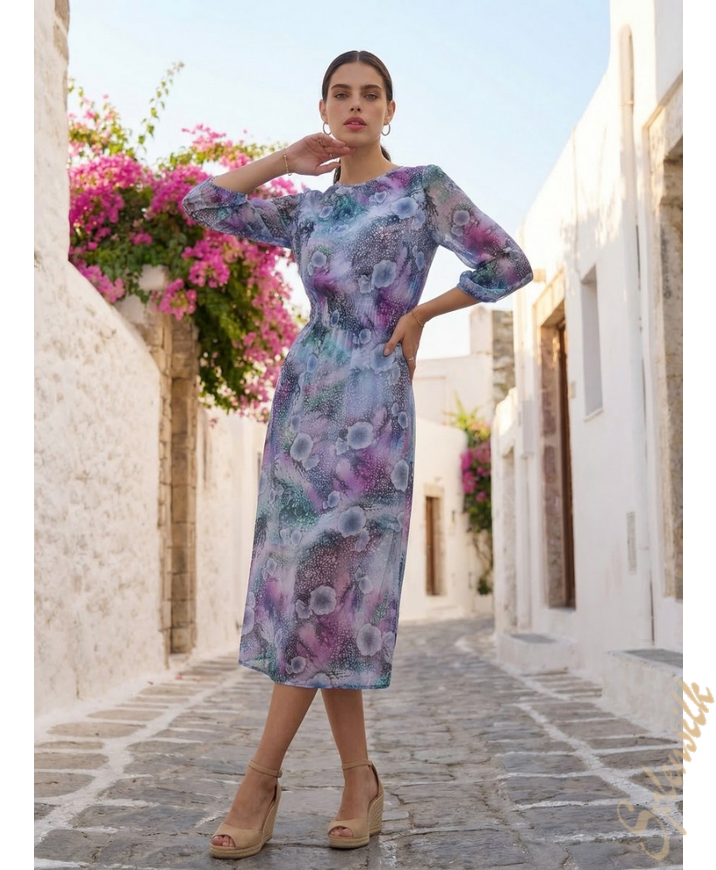 Платье из натурального шелка