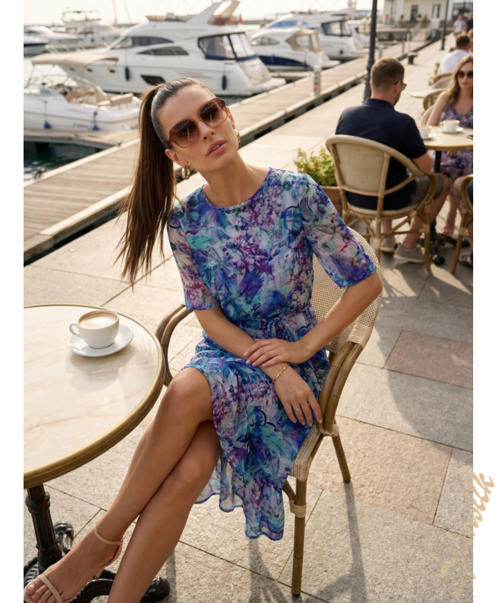 Платье из натурального шелка