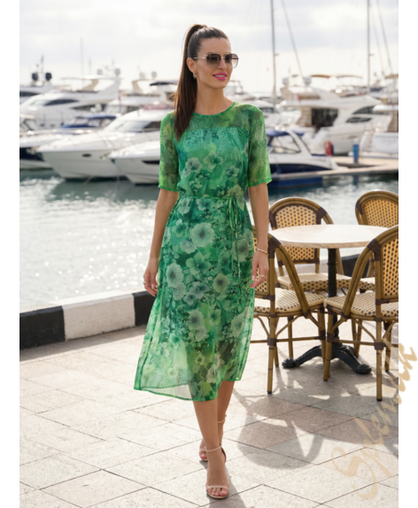 Платье из натурального шелка