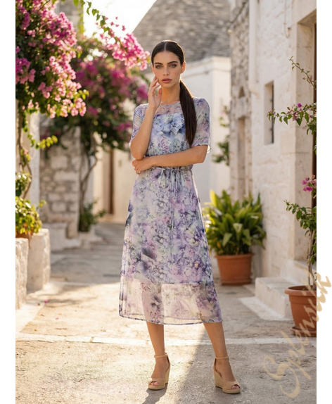 Платье из натурального шелка