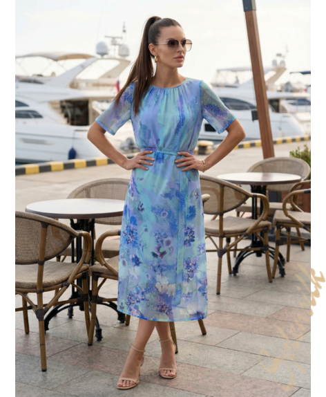 Платье из натурального шелка