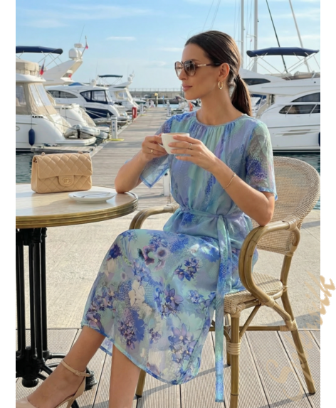 Платье из натурального шелка