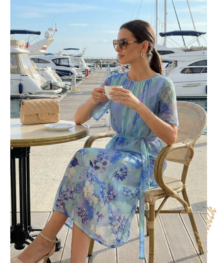 Платье из натурального шелка