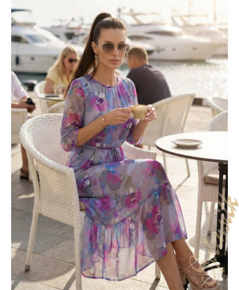 Платье из натурального шелка