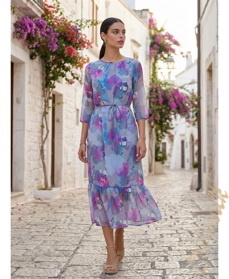 Платье из натурального шелка