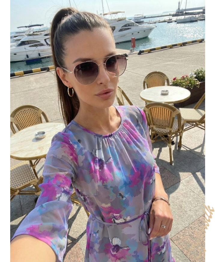 Платье из натурального шелка