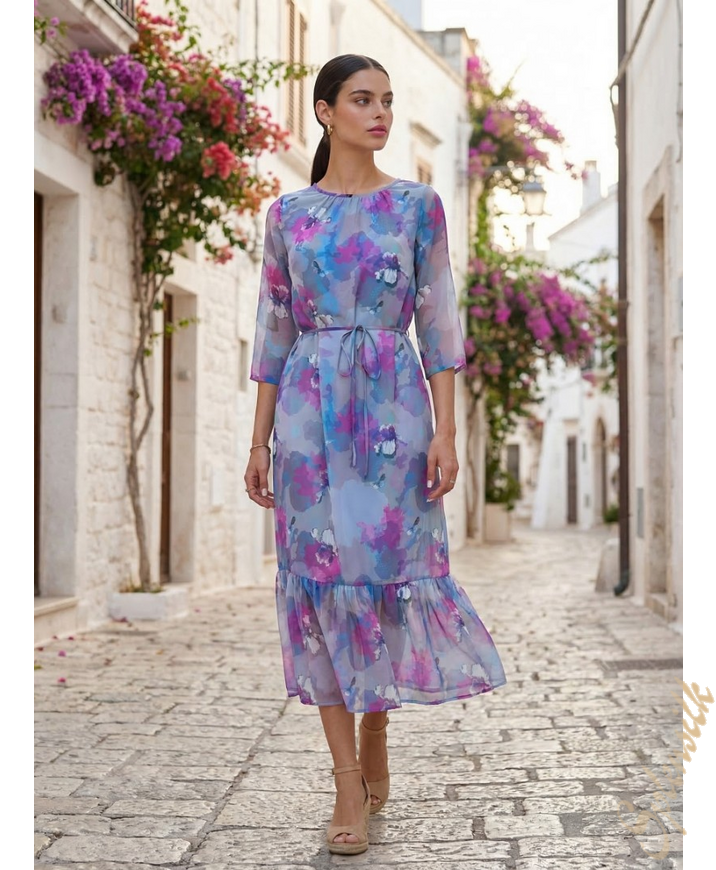 Платье из натурального шелка