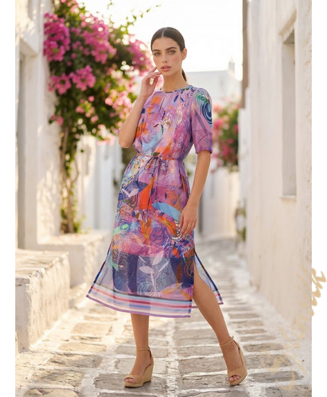 Платье из искусственного шелка