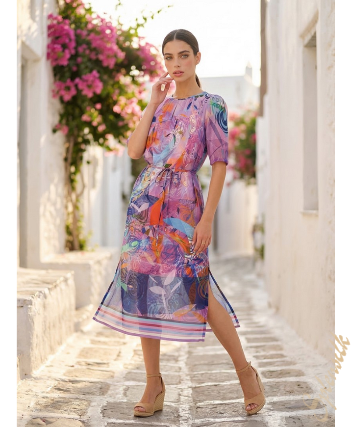 Платье из искусственного шелка