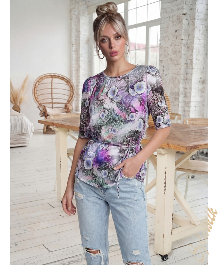 Блузка из натурального шелка