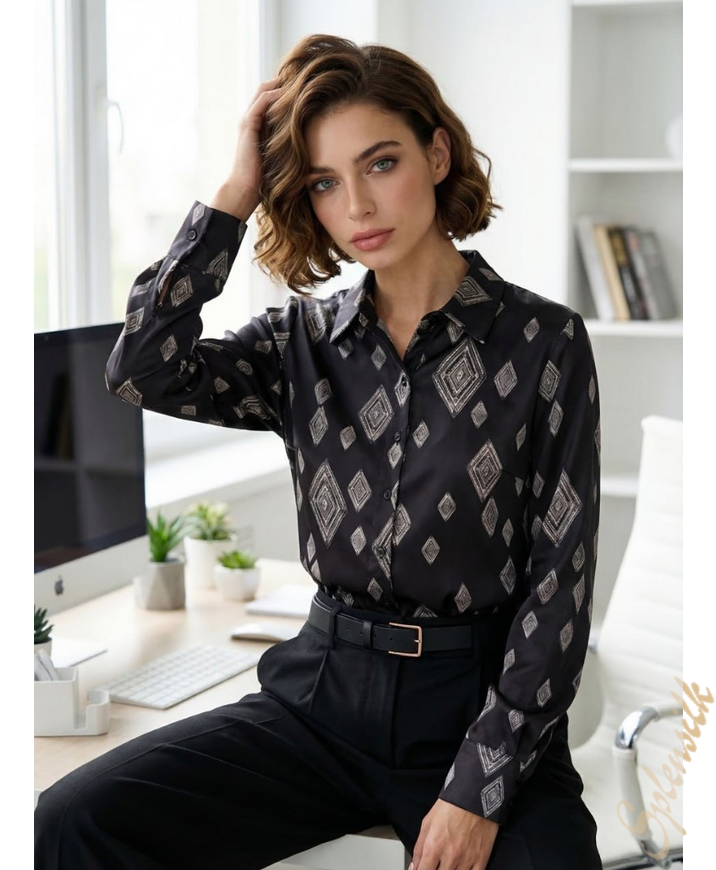 Фотография «Рубашка из искусственного шелка» который можно заказать на сайте Splensilk.ru Рубашка из искусственного шелка