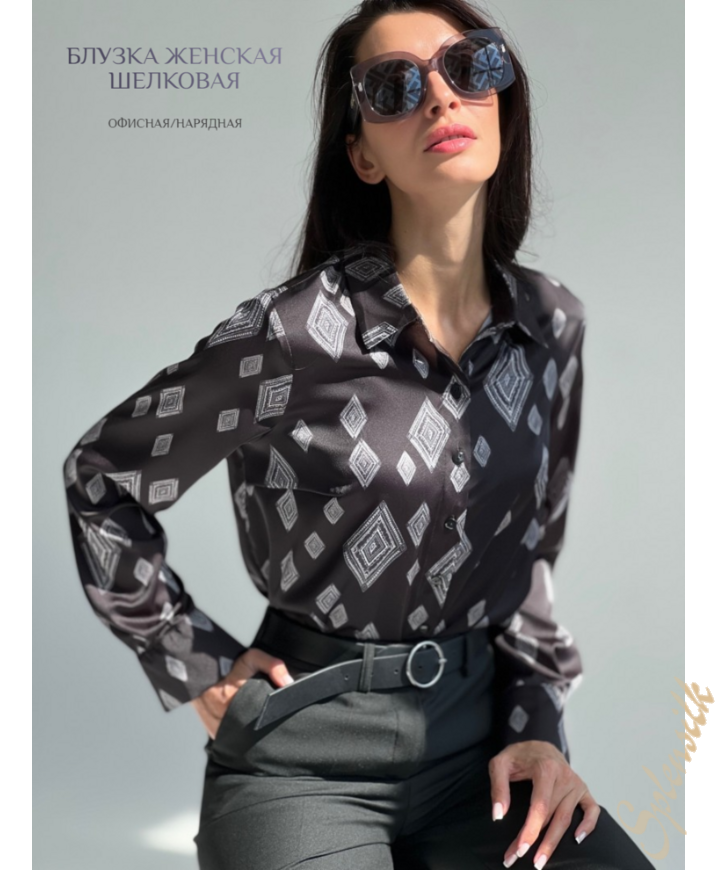 Фотография «Рубашка из искусственного шелка» который можно заказать на сайте Splensilk.ru Рубашка из искусственного шелка