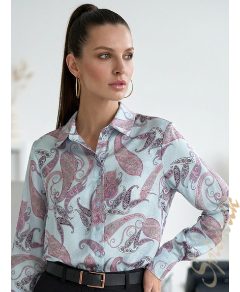 Рубашка из искусственного шелка