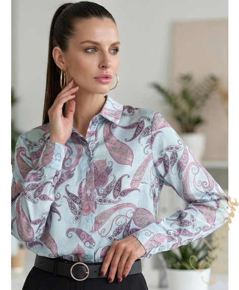 Рубашка из искусственного шелка