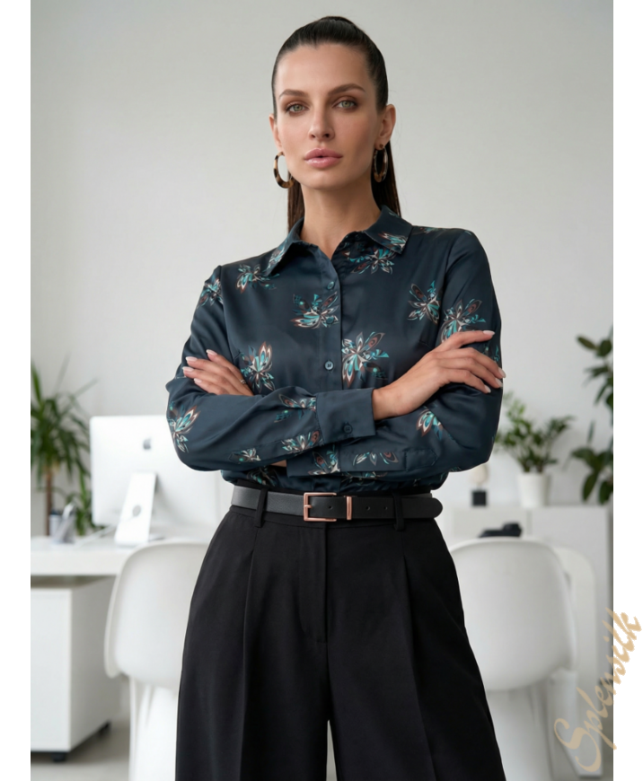 Рубашка из искусственного шелка