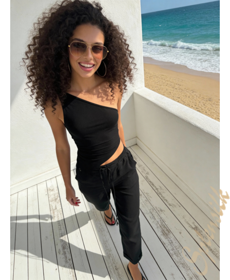 Брюки льняные