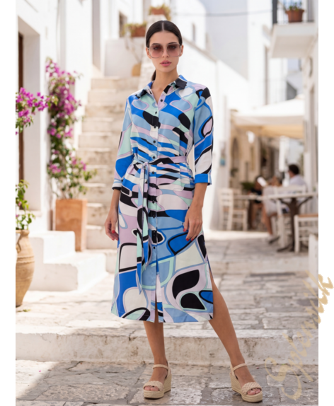 Платье из натурального шелка