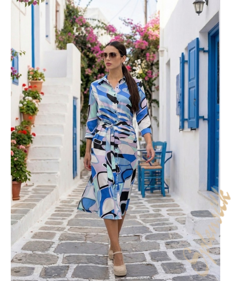 Платье из натурального шелка