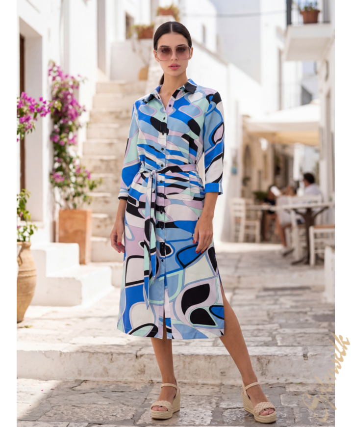 Платье из натурального шелка