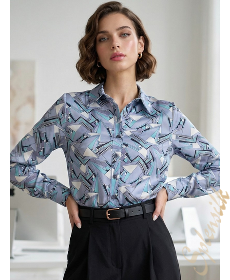 Рубашка из искусственного шелка