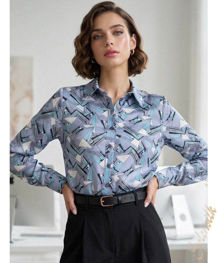 Рубашка из искусственного шелка