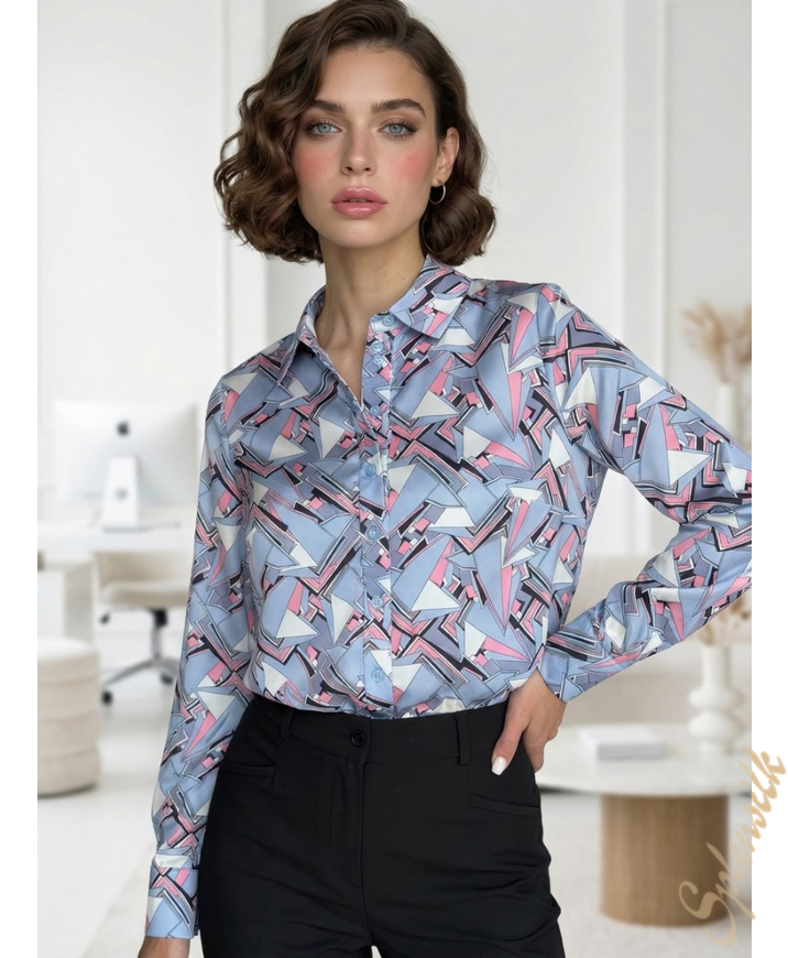 Рубашка из искусственного шелка