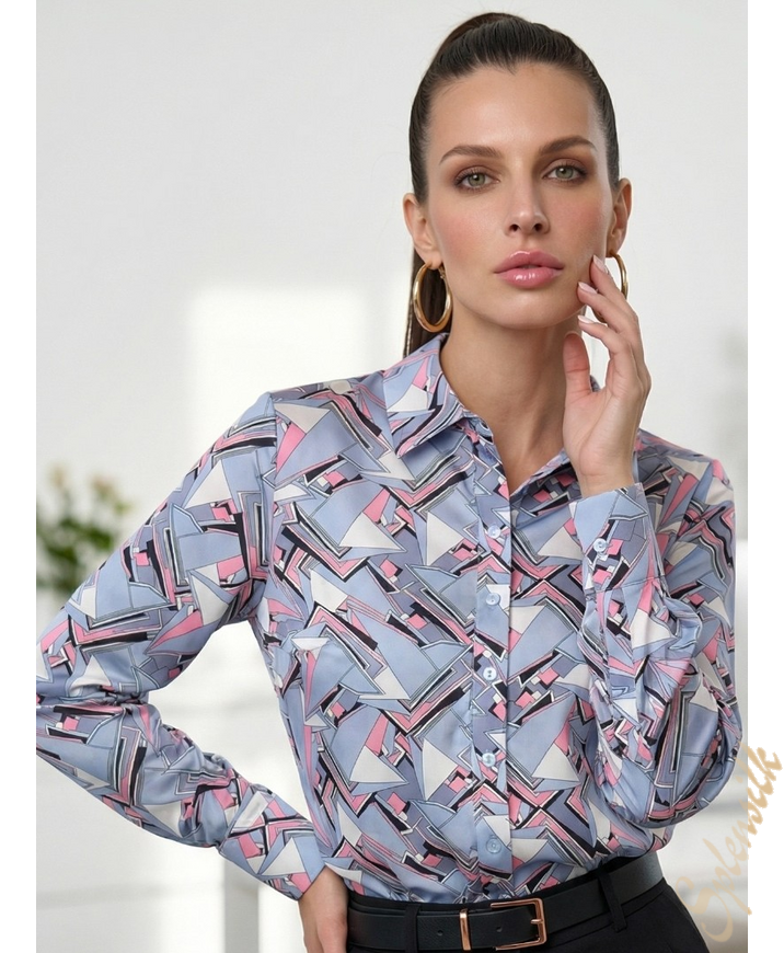 Рубашка из искусственного шелка