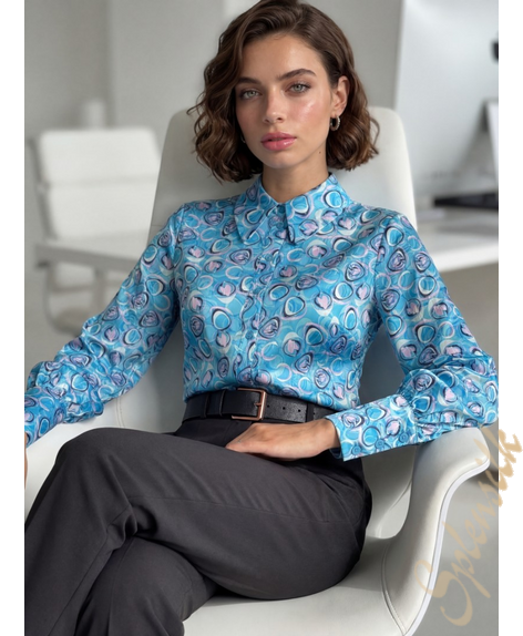 Рубашка из искусственного шелка