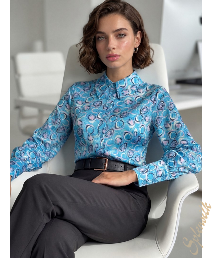 Рубашка из искусственного шелка