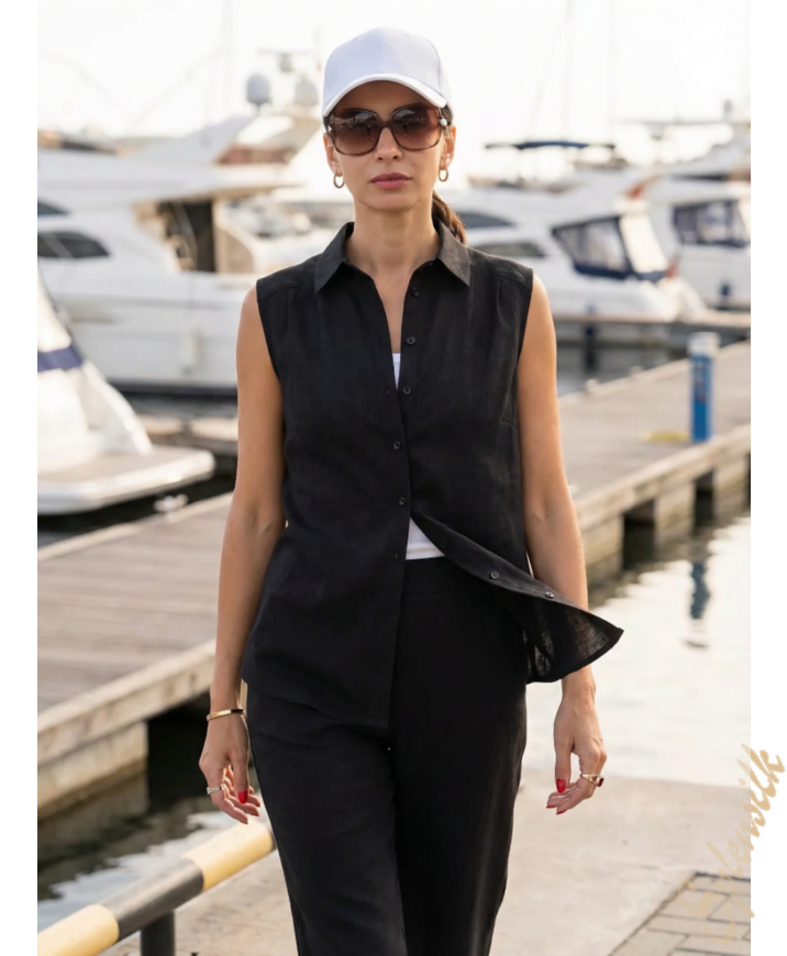 Фотография «Блузка льняная» который можно заказать на сайте Splensilk.ru Блузка льняная