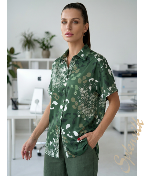 Рубашка из искусственного шелка