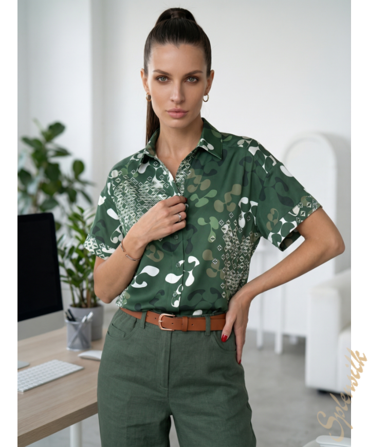 Рубашка из искусственного шелка