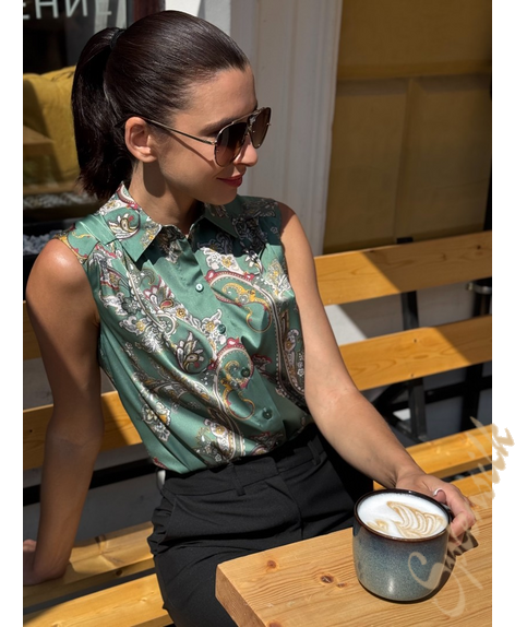 Блузка из искусственного шелка