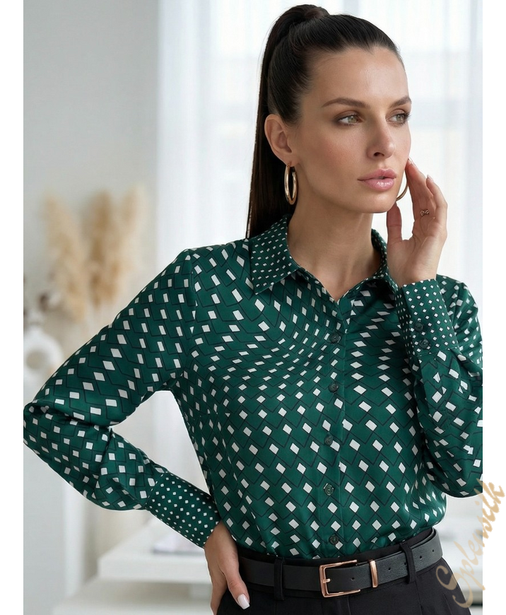 Рубашка из искусственного шелка