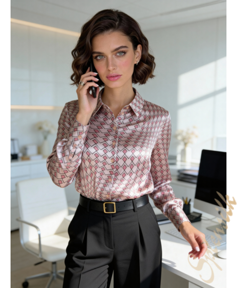 Рубашка из искусственного шелка