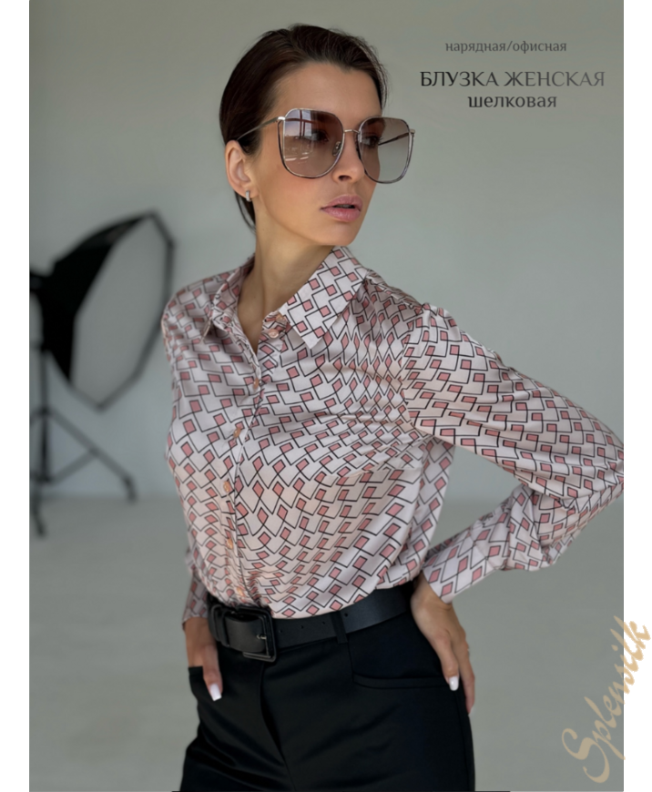 Рубашка из искусственного шелка