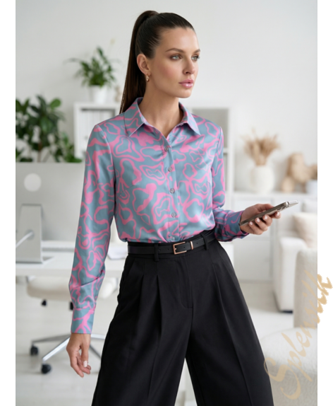 Рубашка из искусственного шелка