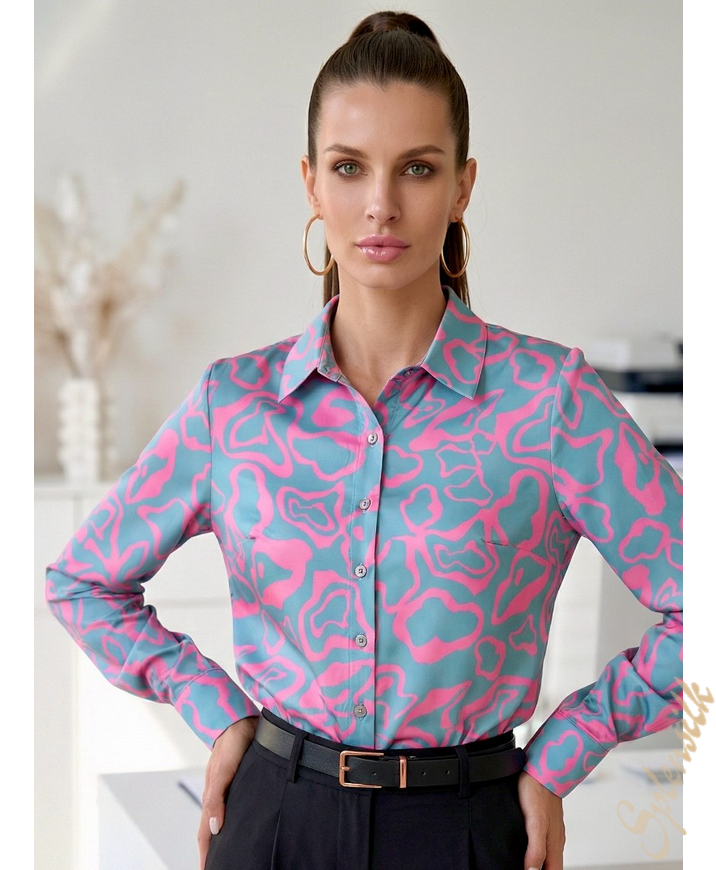 Рубашка из искусственного шелка