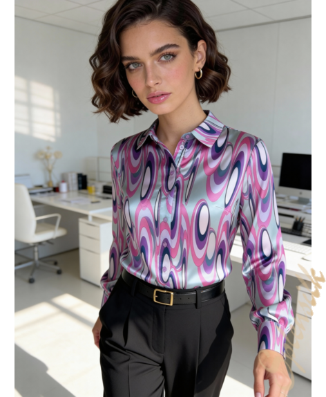 Рубашка из искусственного шелка