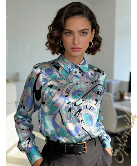 Рубашка из натурального шелка