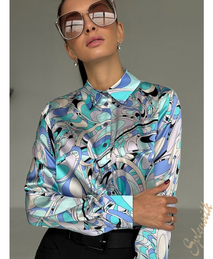 Рубашка из натурального шелка