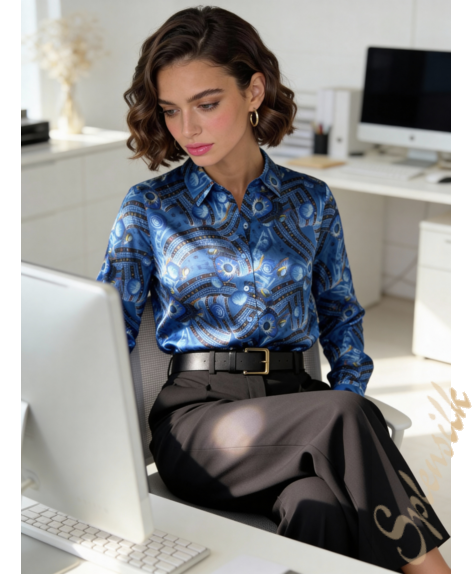 Рубашка из натурального шелка