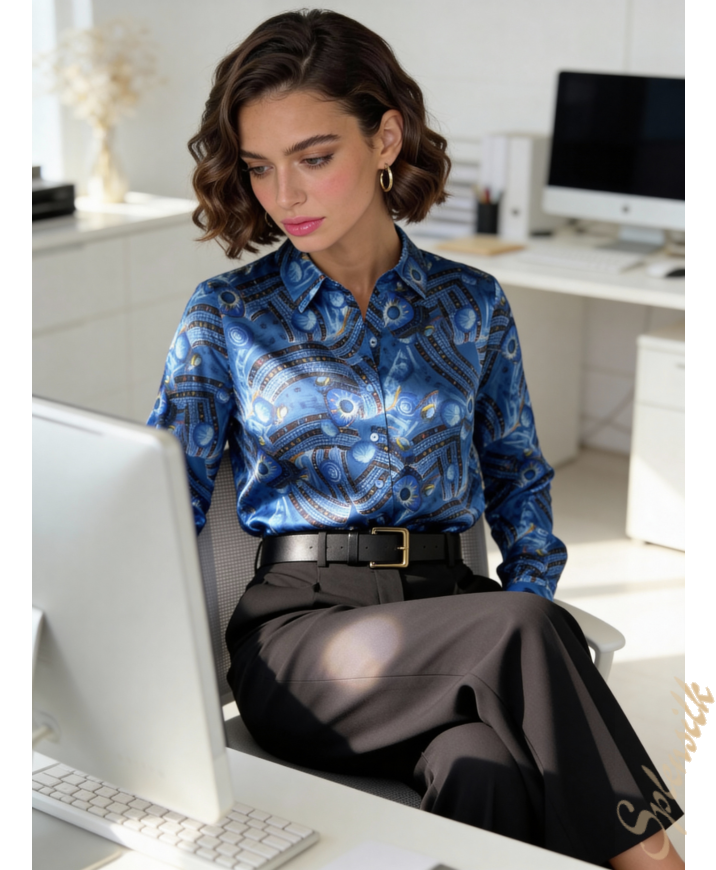 Рубашка из натурального шелка