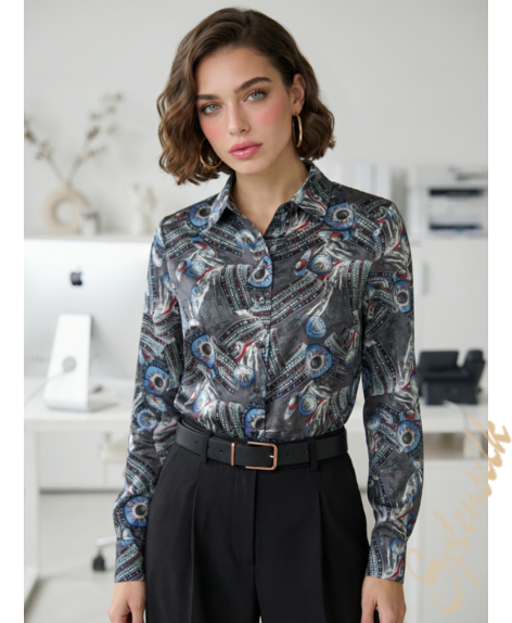 Рубашка из натурального шелка