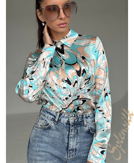 Рубашка из натурального шелка